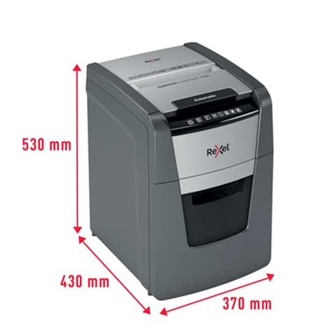 Destructora automática Rexel Optimum AutoFeed 100X de corte en partículas medidas