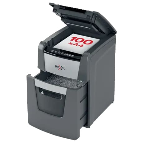 Destructora automática de corte en partículas Rexel Optimum AutoFeed 100X 2