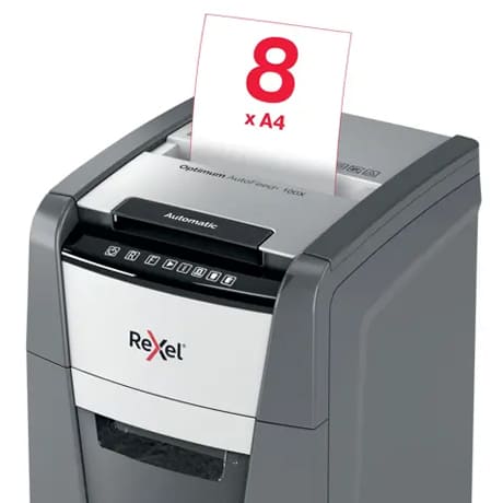 Destructora automática de corte en partículas Rexel Optimum AutoFeed 100X 1