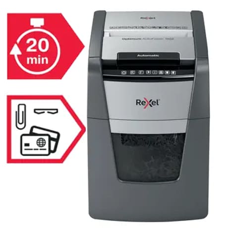 Destructora automática de corte en partículas Rexel Optimum AutoFeed 100X 3