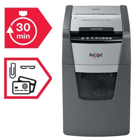 Destructora automática de corte en partículas Rexel Optimum AutoFeed 130X 3