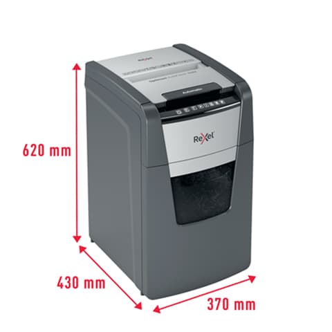 Destructora automática Rexel Optimum AutoFeed 150M de microcorte medidas