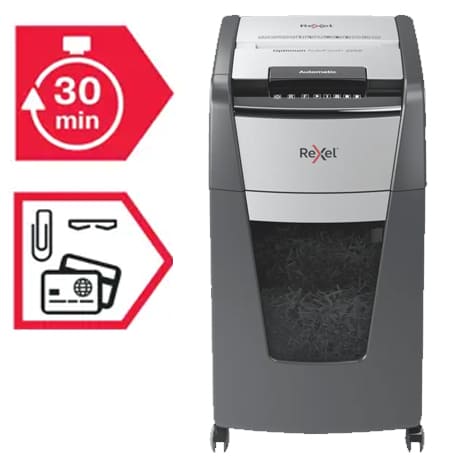 Destructora automática de corte en partículas Rexel Optimum AutoFeed 225X 3