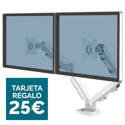 Brazo para Monitor Doble Eppa Blanco