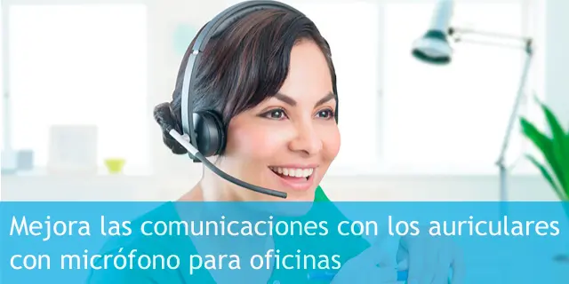 Auriculares con micrófono para oficina