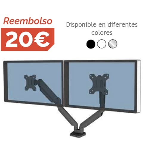 Brazo para Monitor Doble Platinum
