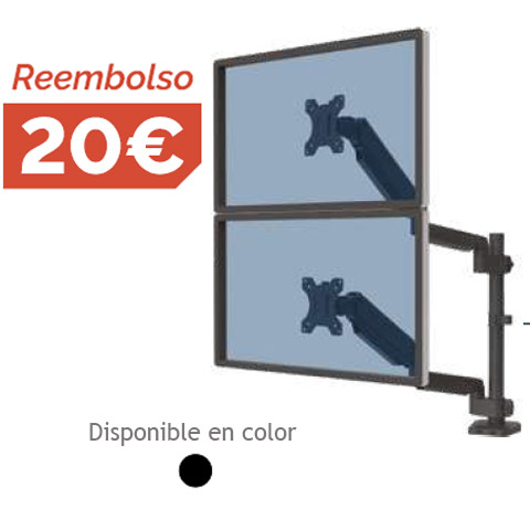 Brazo para Monitor Doble Vertical Platinum