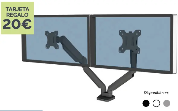 Brazos para monitor Platinum doble