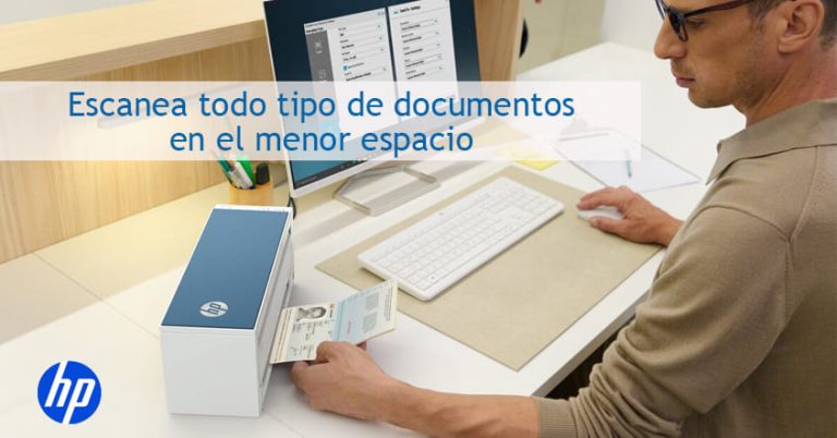 Escanea todo tipo de documentos en el menor espacio