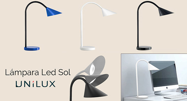 LAMPARA LED UNILUX SOL 3 colores