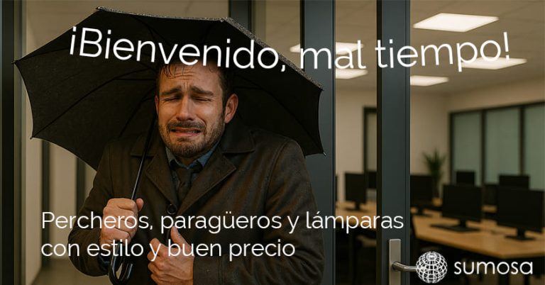 Percheros, paragüeros y lámparas con estilo y buen precio