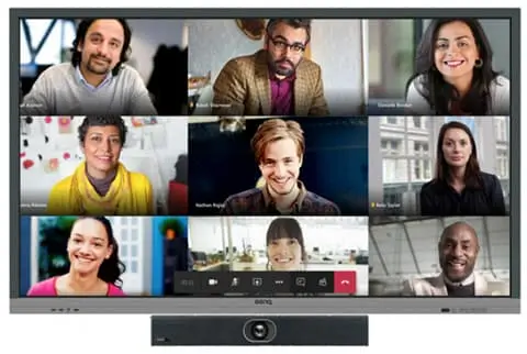 Pantalla-interactiva-y-barra-de-videoconferencia