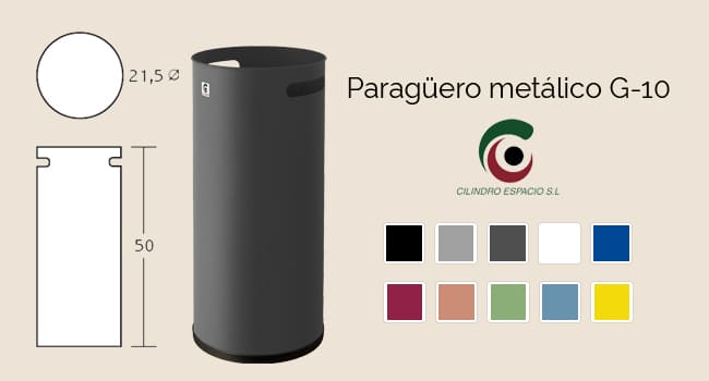 Paragüero metálico G-10