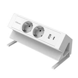 Regleta de sobremesa de 2 tomas y USB
