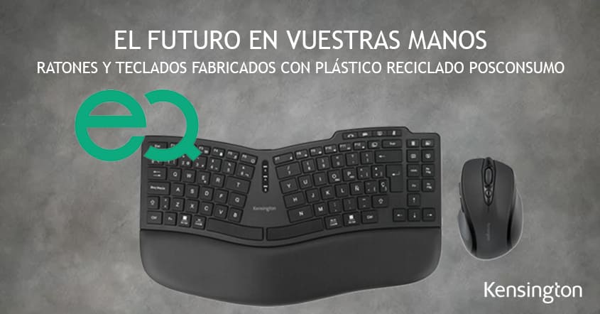 Teclados y ratones con plástico reciclado posconsumo