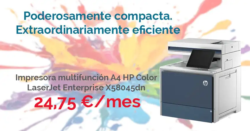 Una impresora tan compacta como eficiente de hp