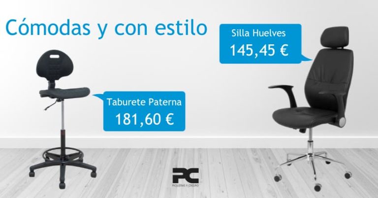 Sillas de oficina cómodas y con diseño