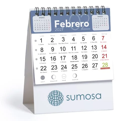 calendario de sobremesa 2027 interior