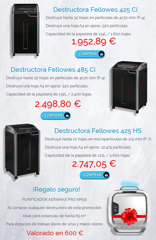 Destructoras de papel para mejorar la seguridad de los datos impresos