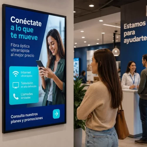 Cartelería Digital Comercial y Publicitaria para centros comerciales