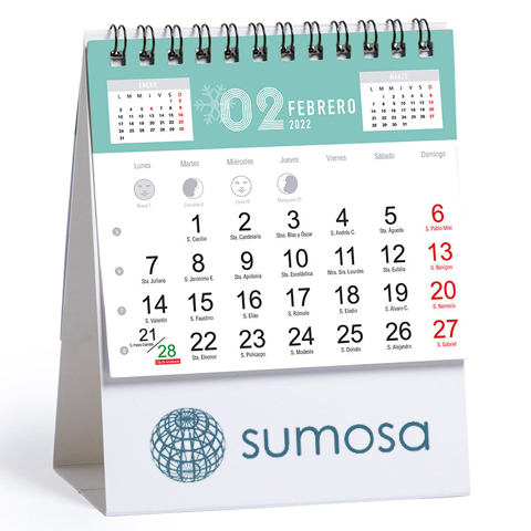 CAlendario de sobremesa personalizable