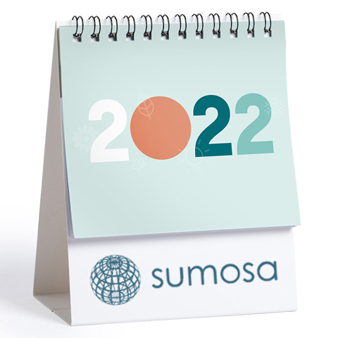 Calendario para escritorio con logo