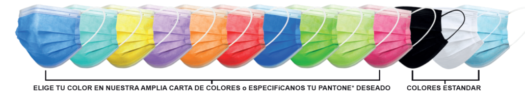 gama mascarillas de colores