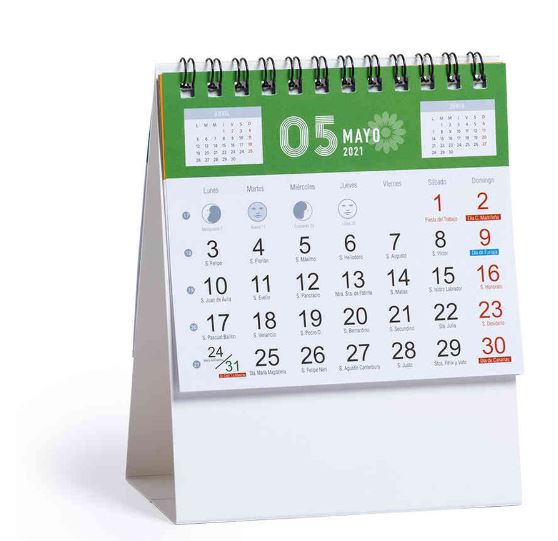 Calendario de sobremesa personalizado