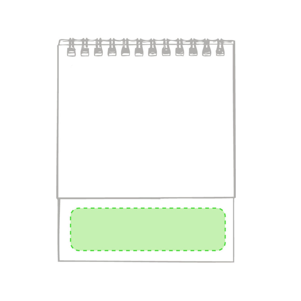 zona para el logo en calendario de sobremesa