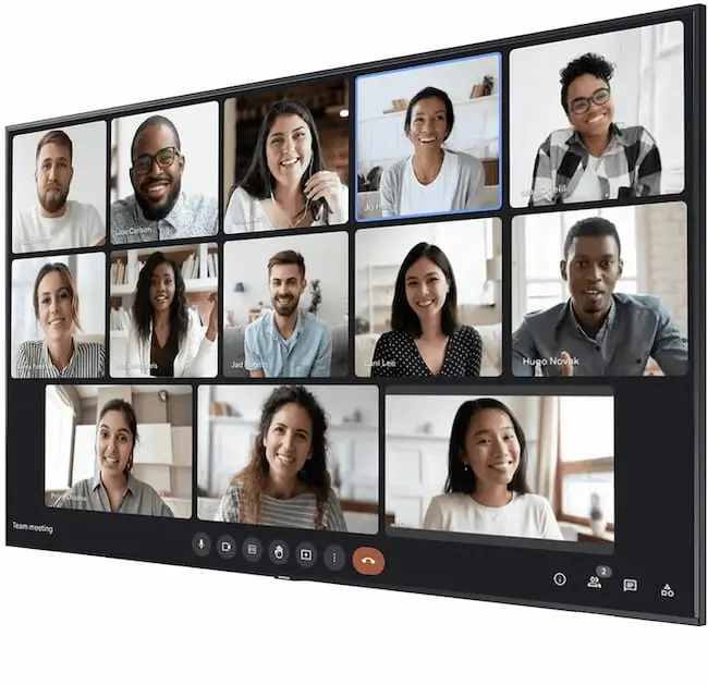 pantalla para salas de videoconferencias