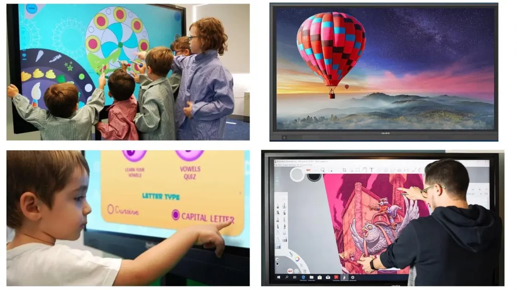 pantalla interactiva para colegios