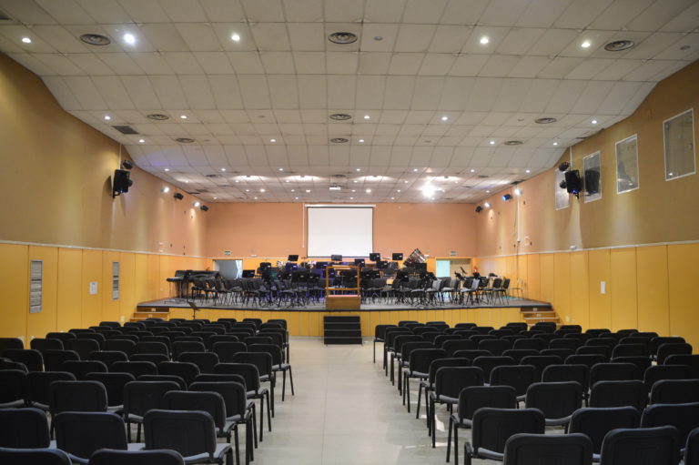 Audiovisuales en el salón de actos